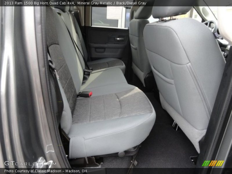 Mineral Gray Metallic / Black/Diesel Gray 2013 Ram 1500 Big Horn Quad Cab 4x4