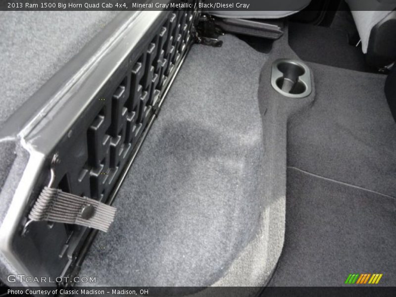 Mineral Gray Metallic / Black/Diesel Gray 2013 Ram 1500 Big Horn Quad Cab 4x4