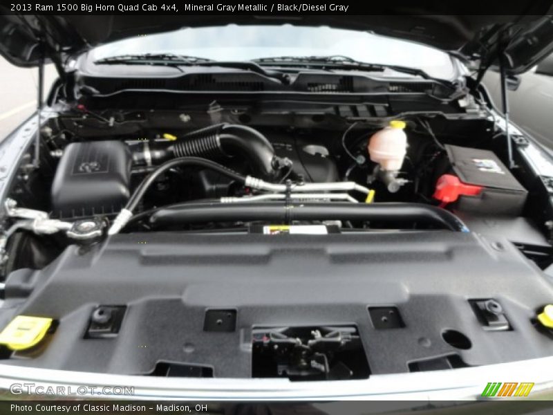 Mineral Gray Metallic / Black/Diesel Gray 2013 Ram 1500 Big Horn Quad Cab 4x4