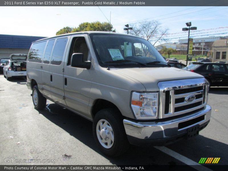 Pueblo Gold Metallic / Medium Pebble 2011 Ford E Series Van E350 XLT Passenger