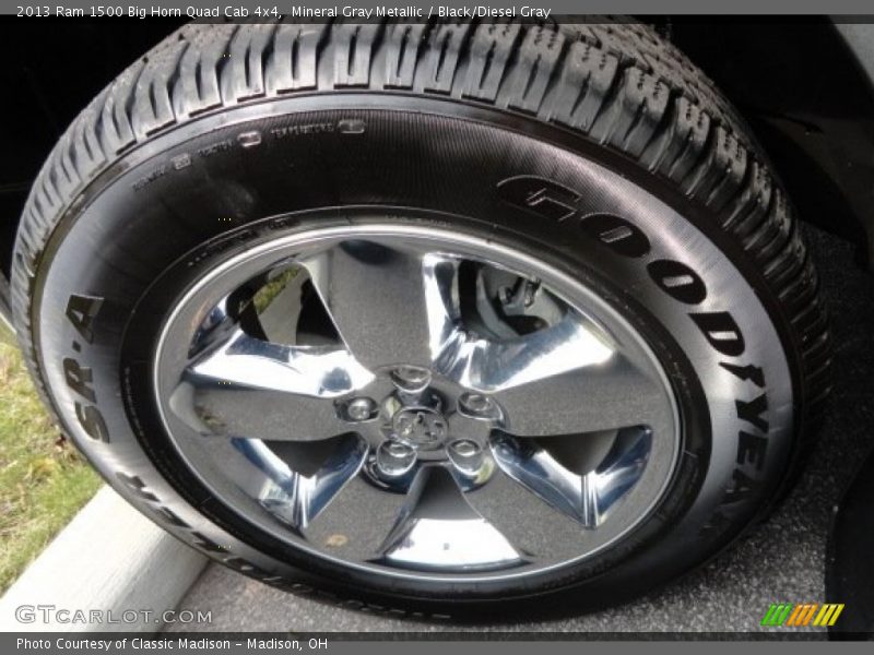 Mineral Gray Metallic / Black/Diesel Gray 2013 Ram 1500 Big Horn Quad Cab 4x4