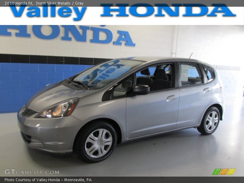 Storm Silver Metallic / Gray 2010 Honda Fit