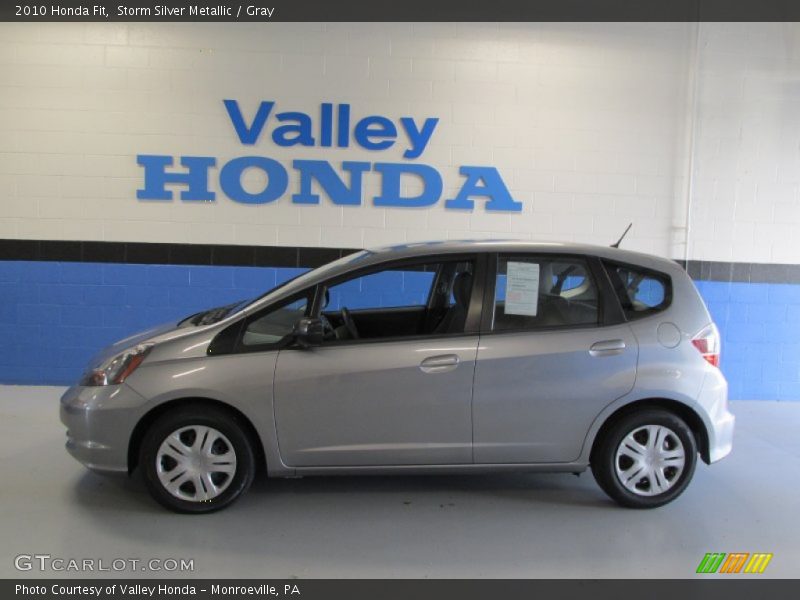 Storm Silver Metallic / Gray 2010 Honda Fit