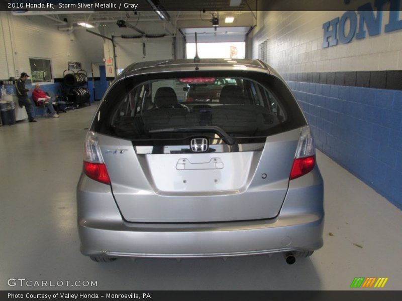 Storm Silver Metallic / Gray 2010 Honda Fit