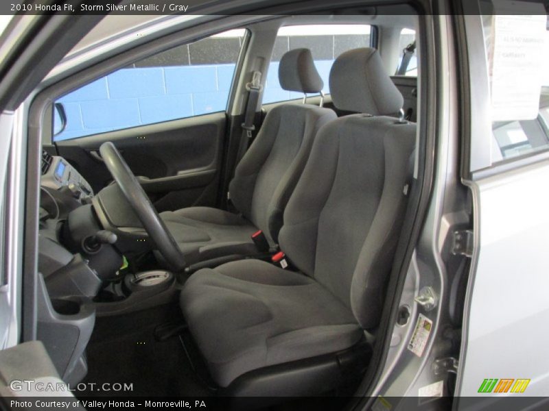 Storm Silver Metallic / Gray 2010 Honda Fit