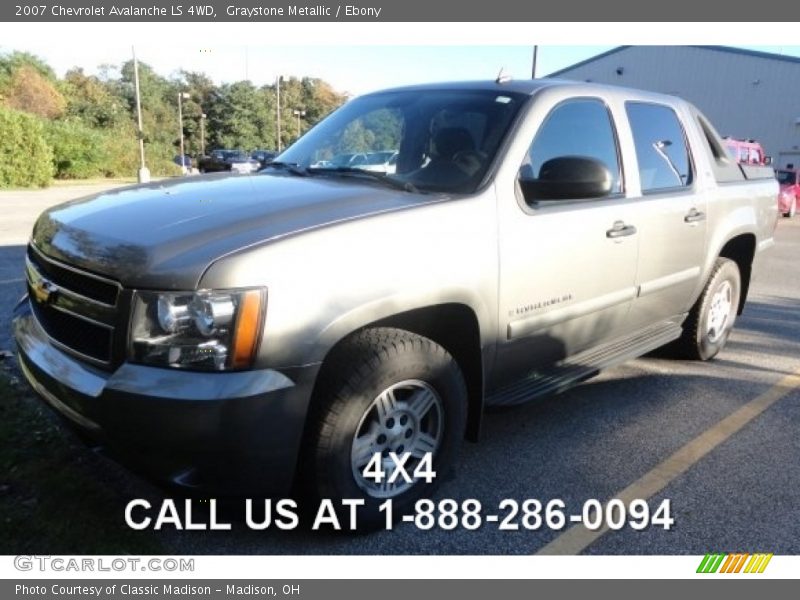 Graystone Metallic / Ebony 2007 Chevrolet Avalanche LS 4WD