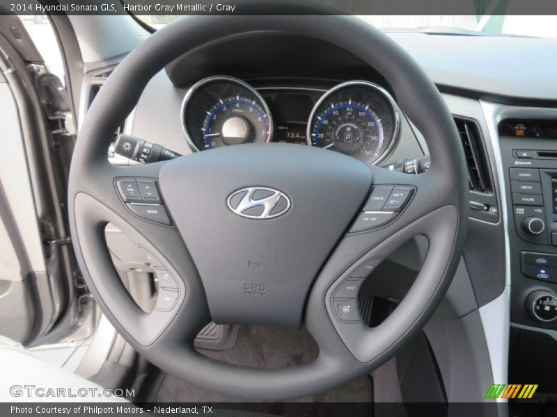 Harbor Gray Metallic / Gray 2014 Hyundai Sonata GLS
