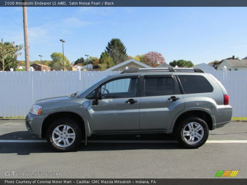 Satin Meisai Pearl / Black 2008 Mitsubishi Endeavor LS AWD