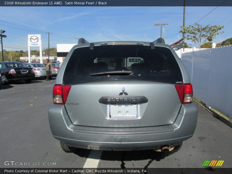 Satin Meisai Pearl / Black 2008 Mitsubishi Endeavor LS AWD