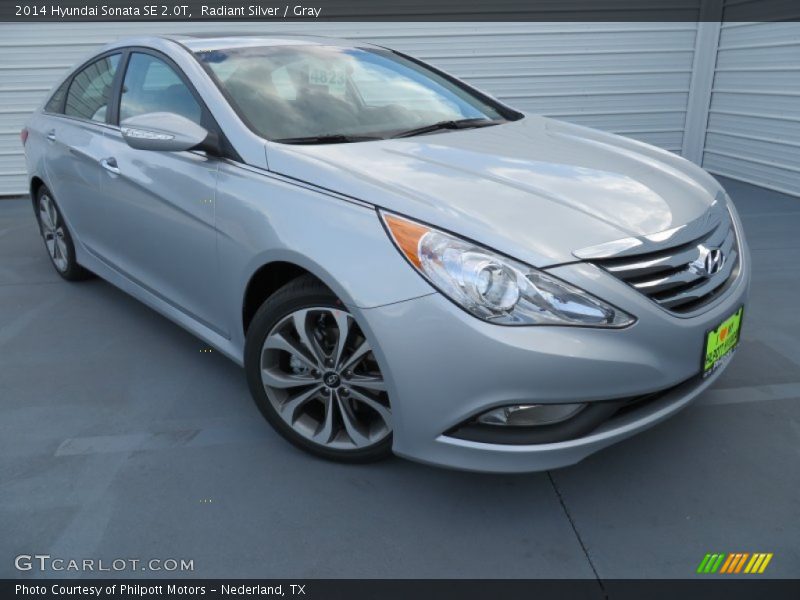 Radiant Silver / Gray 2014 Hyundai Sonata SE 2.0T