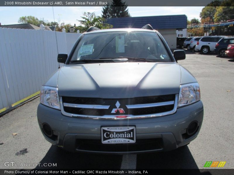 Satin Meisai Pearl / Black 2008 Mitsubishi Endeavor LS AWD
