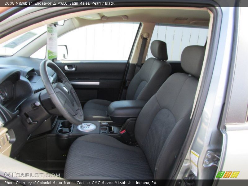 Satin Meisai Pearl / Black 2008 Mitsubishi Endeavor LS AWD