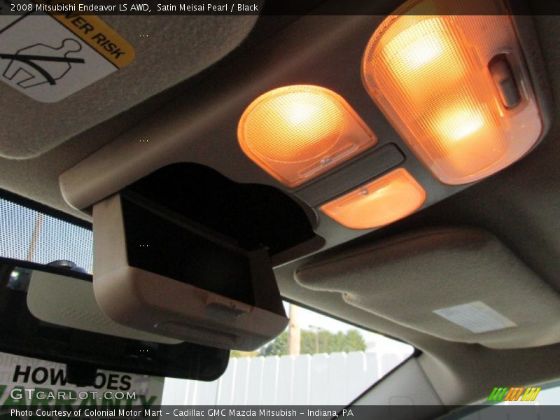 Satin Meisai Pearl / Black 2008 Mitsubishi Endeavor LS AWD