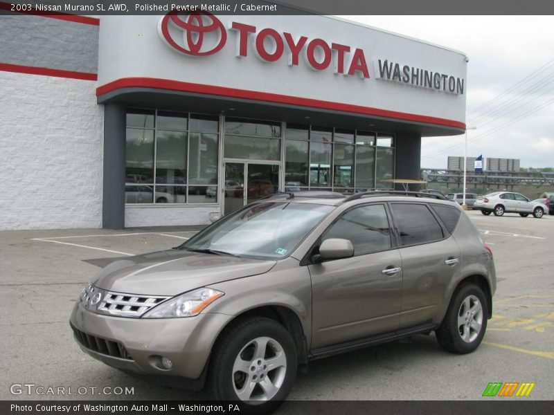 Polished Pewter Metallic / Cabernet 2003 Nissan Murano SL AWD