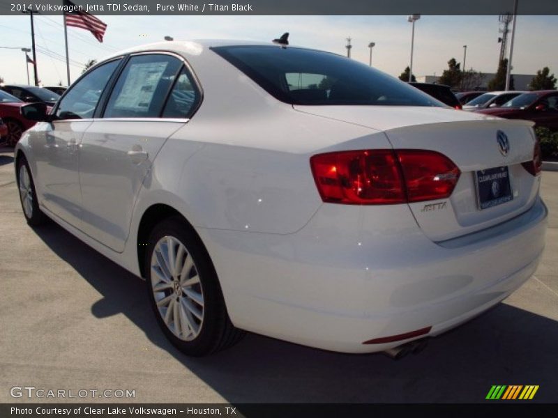 Pure White / Titan Black 2014 Volkswagen Jetta TDI Sedan