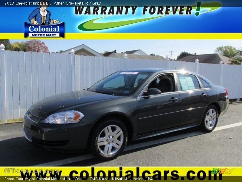 Ashen Gray Metallic / Gray 2013 Chevrolet Impala LT