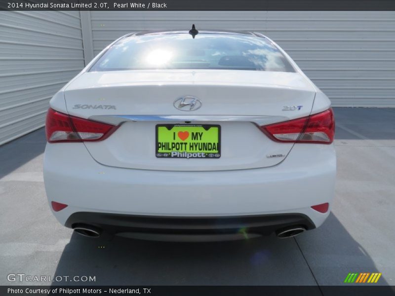 Pearl White / Black 2014 Hyundai Sonata Limited 2.0T