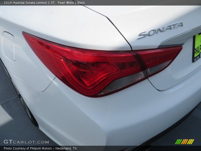 Pearl White / Black 2014 Hyundai Sonata Limited 2.0T