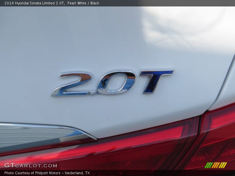 Pearl White / Black 2014 Hyundai Sonata Limited 2.0T
