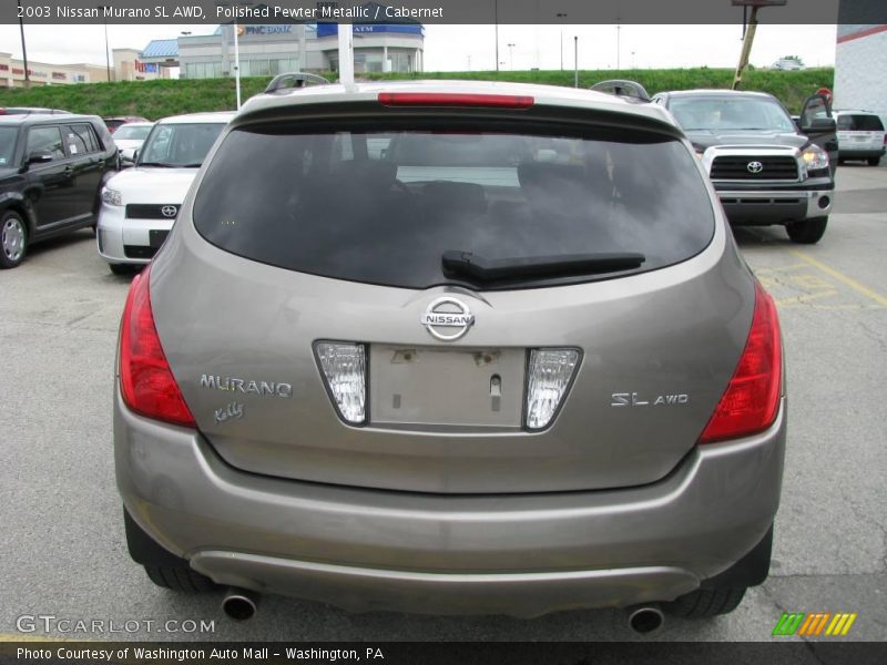 Polished Pewter Metallic / Cabernet 2003 Nissan Murano SL AWD