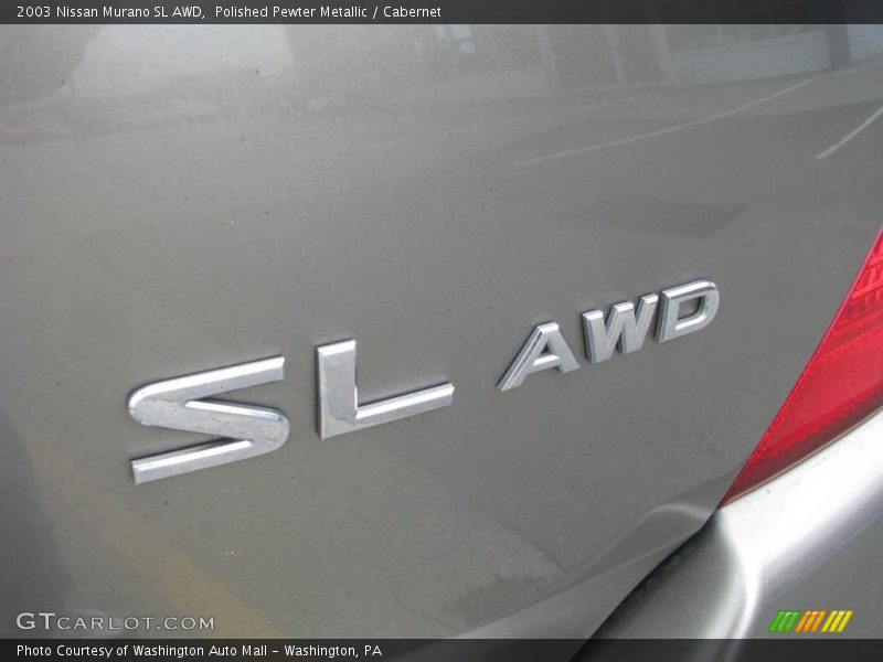 Polished Pewter Metallic / Cabernet 2003 Nissan Murano SL AWD