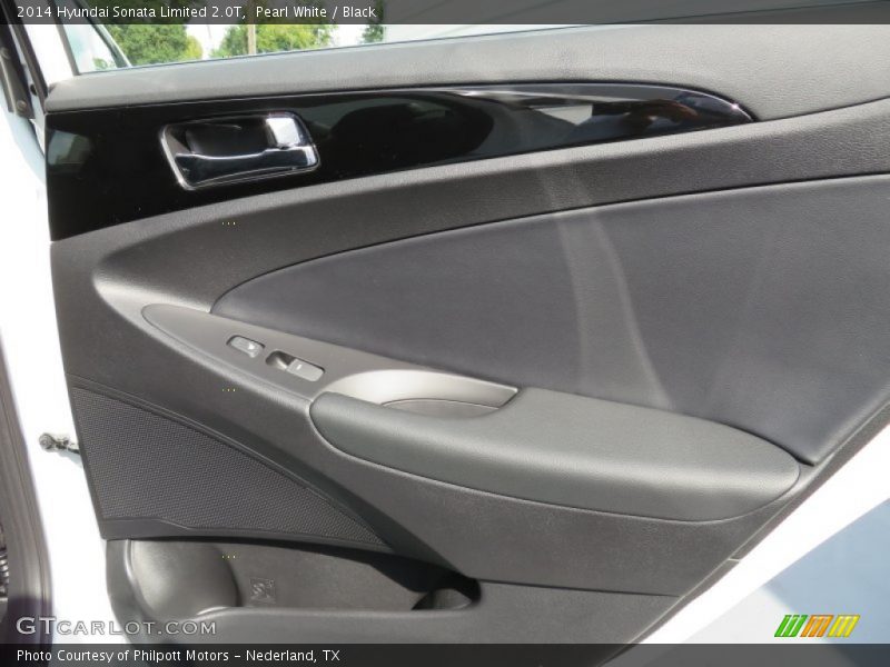 Pearl White / Black 2014 Hyundai Sonata Limited 2.0T