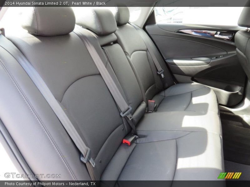 Pearl White / Black 2014 Hyundai Sonata Limited 2.0T
