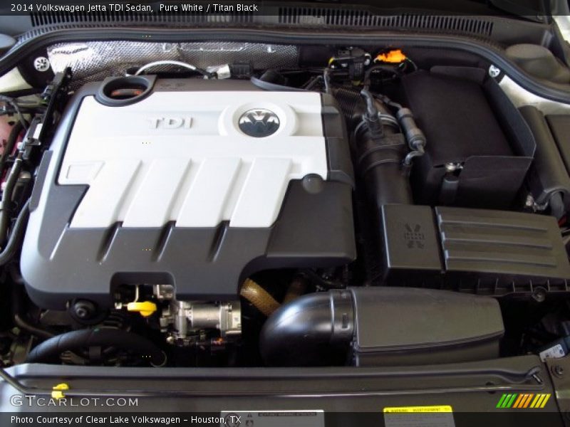 Pure White / Titan Black 2014 Volkswagen Jetta TDI Sedan