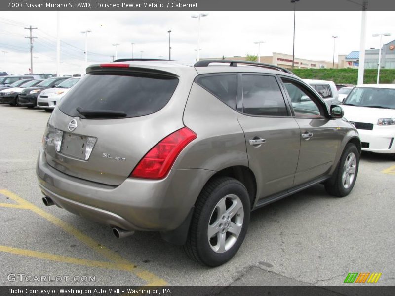 Polished Pewter Metallic / Cabernet 2003 Nissan Murano SL AWD