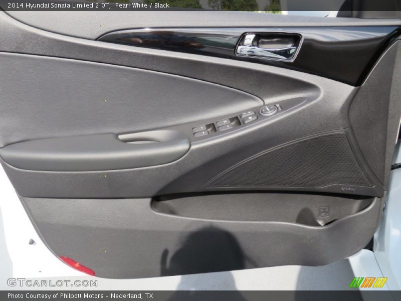 Pearl White / Black 2014 Hyundai Sonata Limited 2.0T