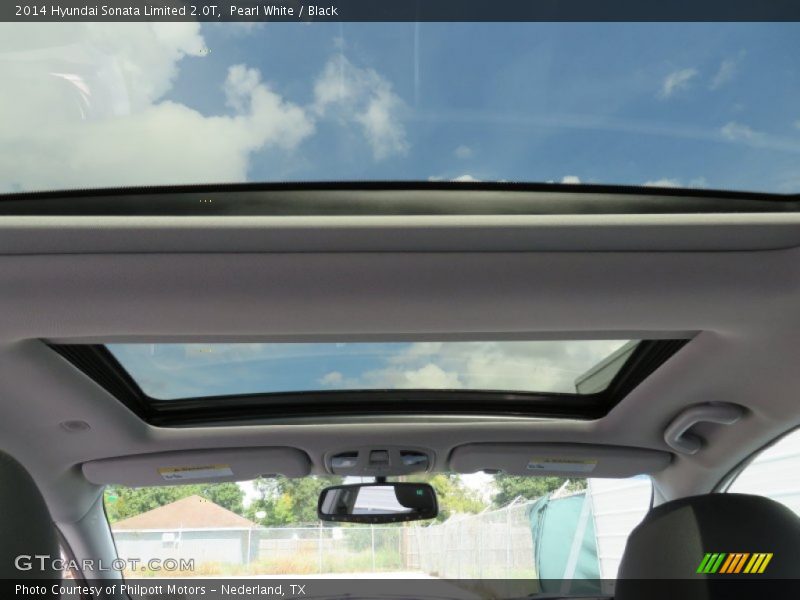 Pearl White / Black 2014 Hyundai Sonata Limited 2.0T