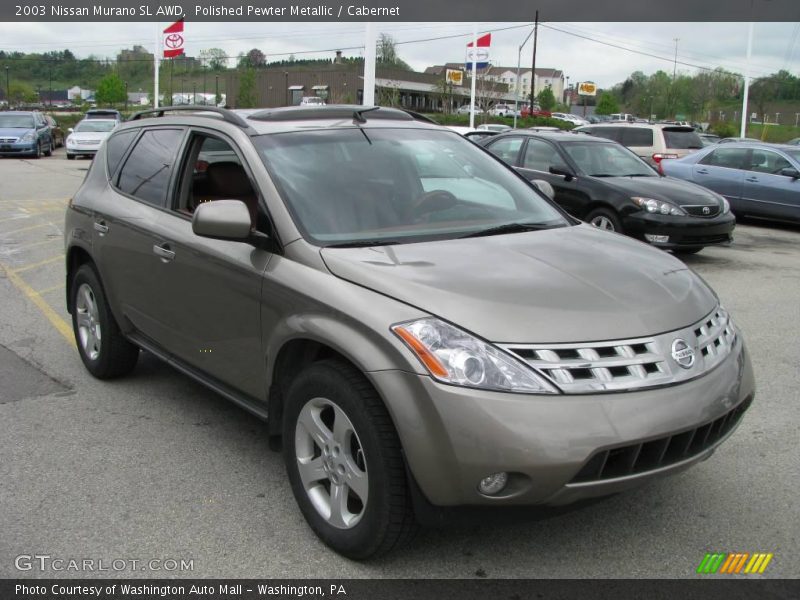 Polished Pewter Metallic / Cabernet 2003 Nissan Murano SL AWD