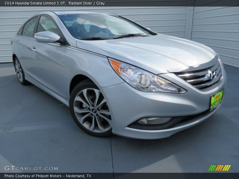 Radiant Silver / Gray 2014 Hyundai Sonata Limited 2.0T
