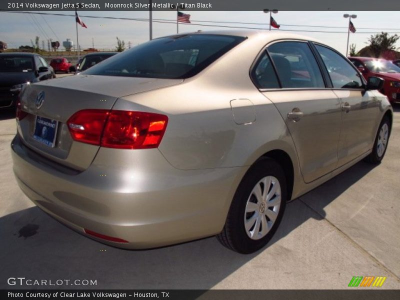 Moonrock Silver Metallic / Titan Black 2014 Volkswagen Jetta S Sedan