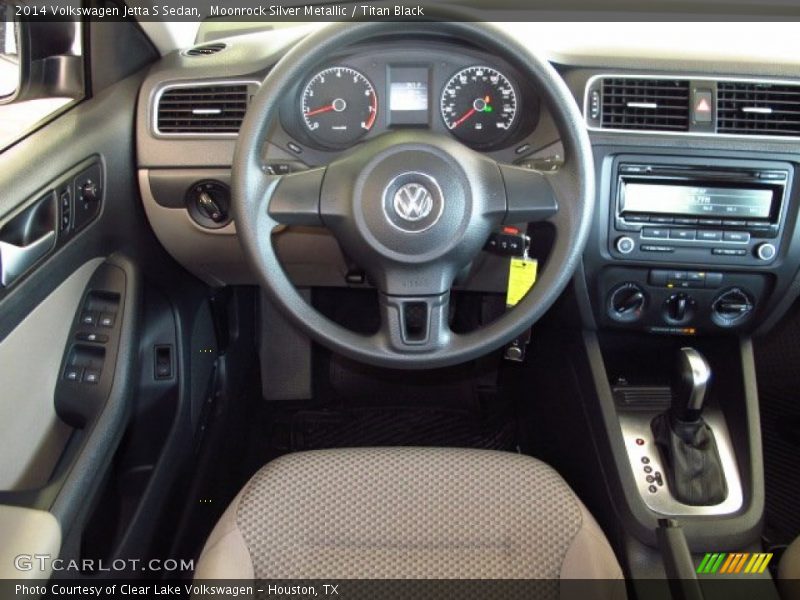 Moonrock Silver Metallic / Titan Black 2014 Volkswagen Jetta S Sedan