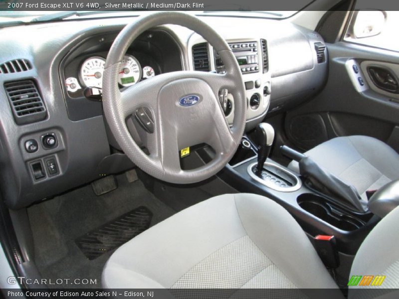 Silver Metallic / Medium/Dark Flint 2007 Ford Escape XLT V6 4WD