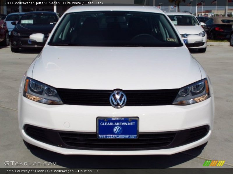 Pure White / Titan Black 2014 Volkswagen Jetta SE Sedan