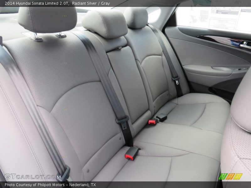 Rear Seat of 2014 Sonata Limited 2.0T