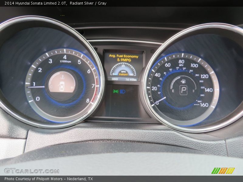  2014 Sonata Limited 2.0T Limited 2.0T Gauges