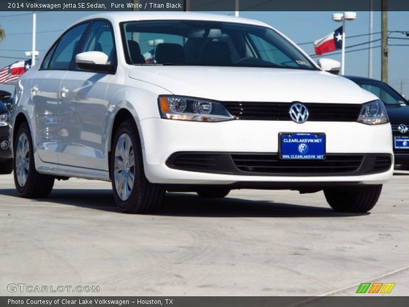 Pure White / Titan Black 2014 Volkswagen Jetta SE Sedan