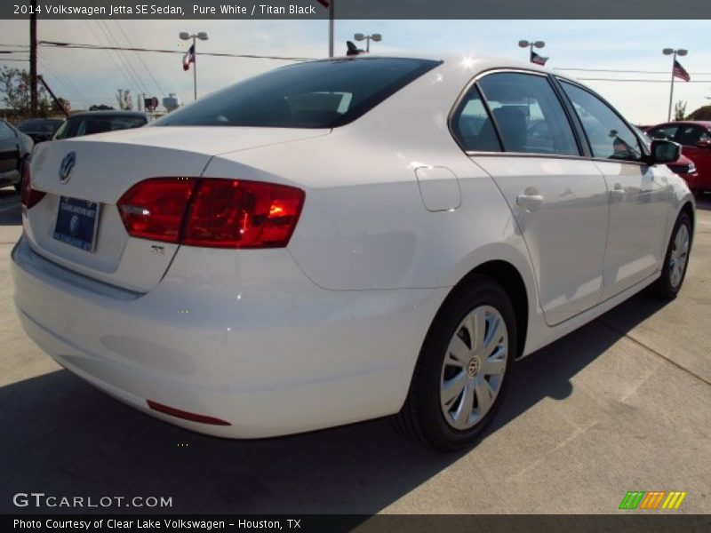 Pure White / Titan Black 2014 Volkswagen Jetta SE Sedan