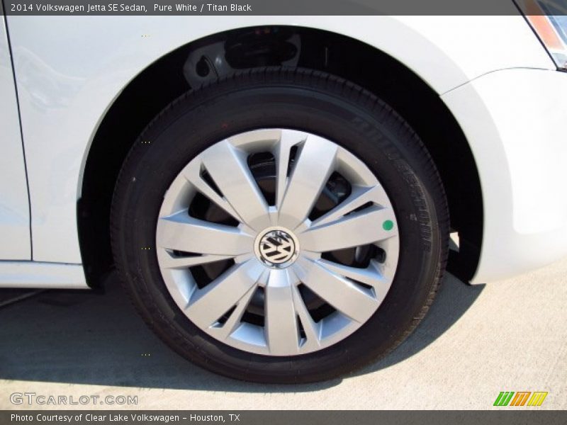 Pure White / Titan Black 2014 Volkswagen Jetta SE Sedan