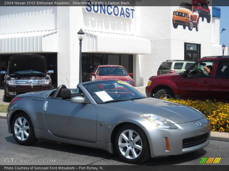 Silverstone Metallic / Carbon Black 2004 Nissan 350Z Enthusiast Roadster