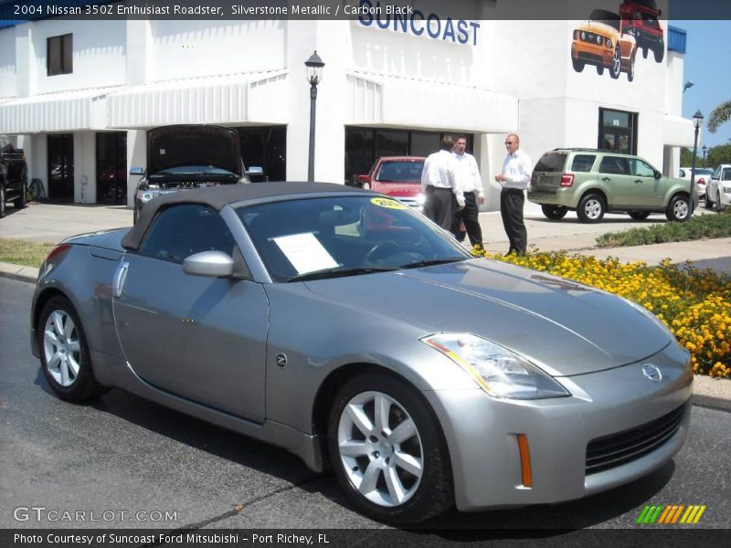 Silverstone Metallic / Carbon Black 2004 Nissan 350Z Enthusiast Roadster