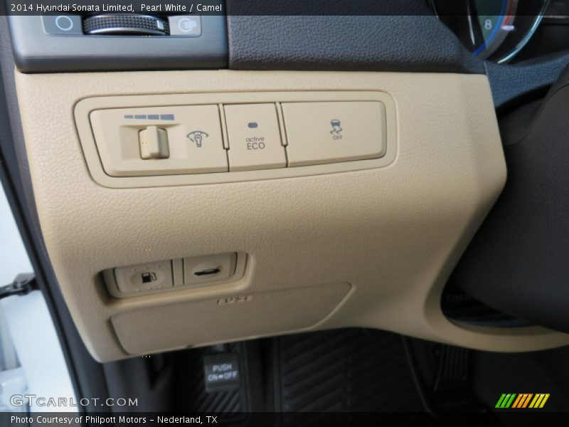 Pearl White / Camel 2014 Hyundai Sonata Limited