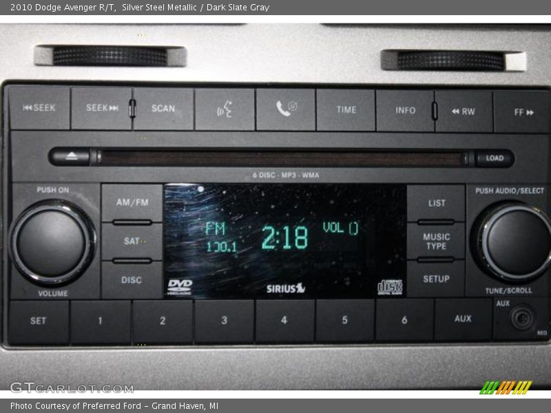Silver Steel Metallic / Dark Slate Gray 2010 Dodge Avenger R/T