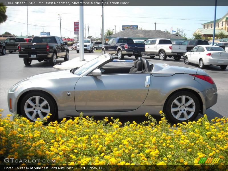 Silverstone Metallic / Carbon Black 2004 Nissan 350Z Enthusiast Roadster