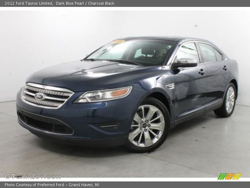 Dark Blue Pearl / Charcoal Black 2012 Ford Taurus Limited
