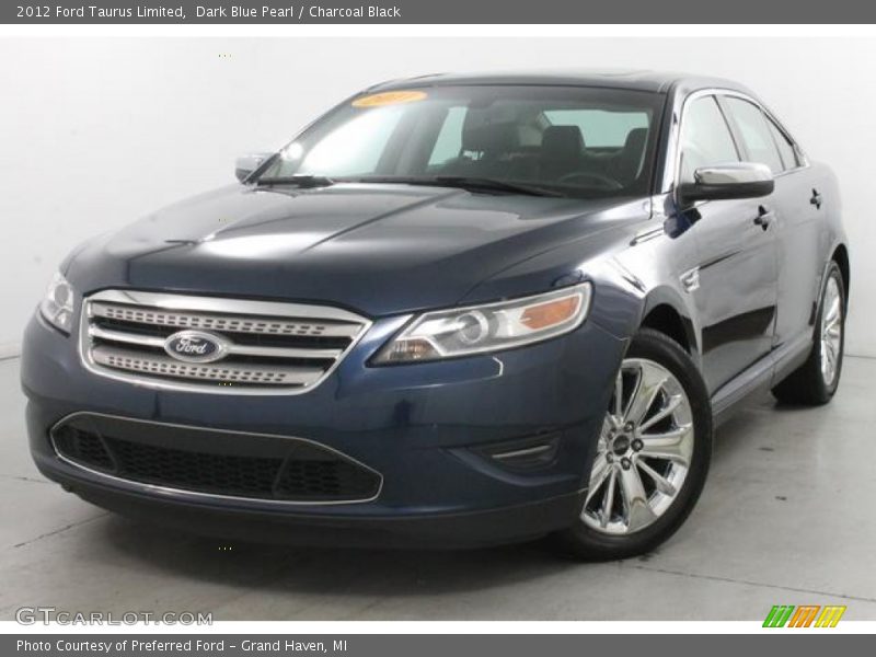 Dark Blue Pearl / Charcoal Black 2012 Ford Taurus Limited