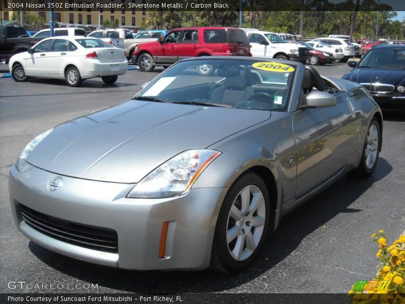 Silverstone Metallic / Carbon Black 2004 Nissan 350Z Enthusiast Roadster